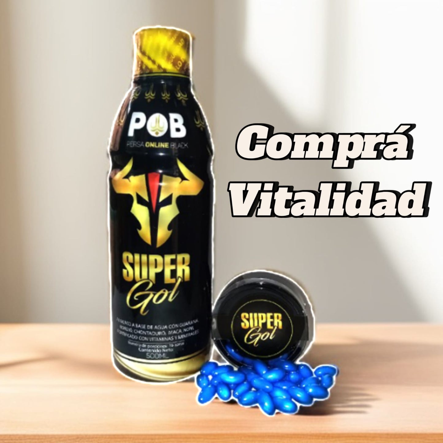 2 SUPER GOL DE 500 ML PARA DOS MESES