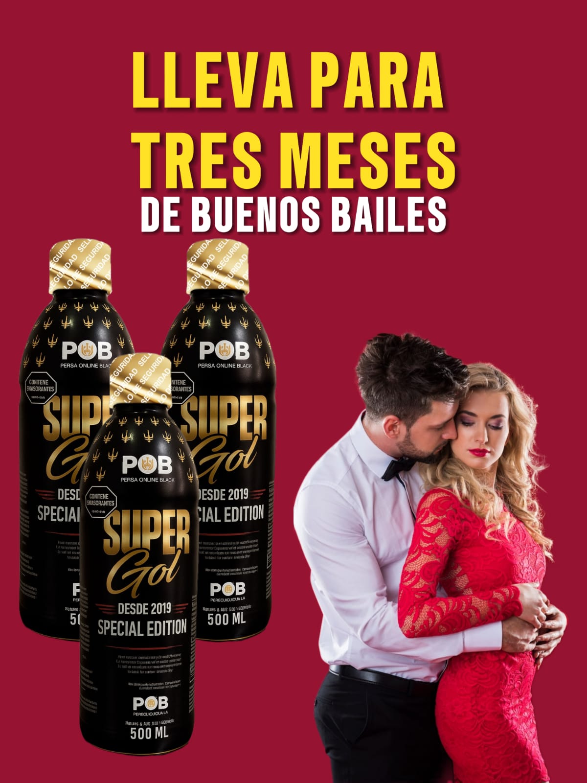 3 SUPER GOL DE 500ML PARA TRES MESES