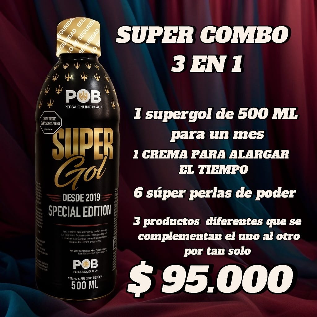 1 SUPER GOL DE 500ML + CREMA + 6 PEPAS